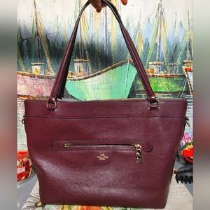 Large brown coach bag